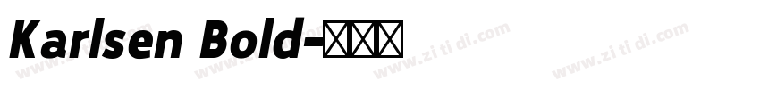 Karlsen Bold字体转换